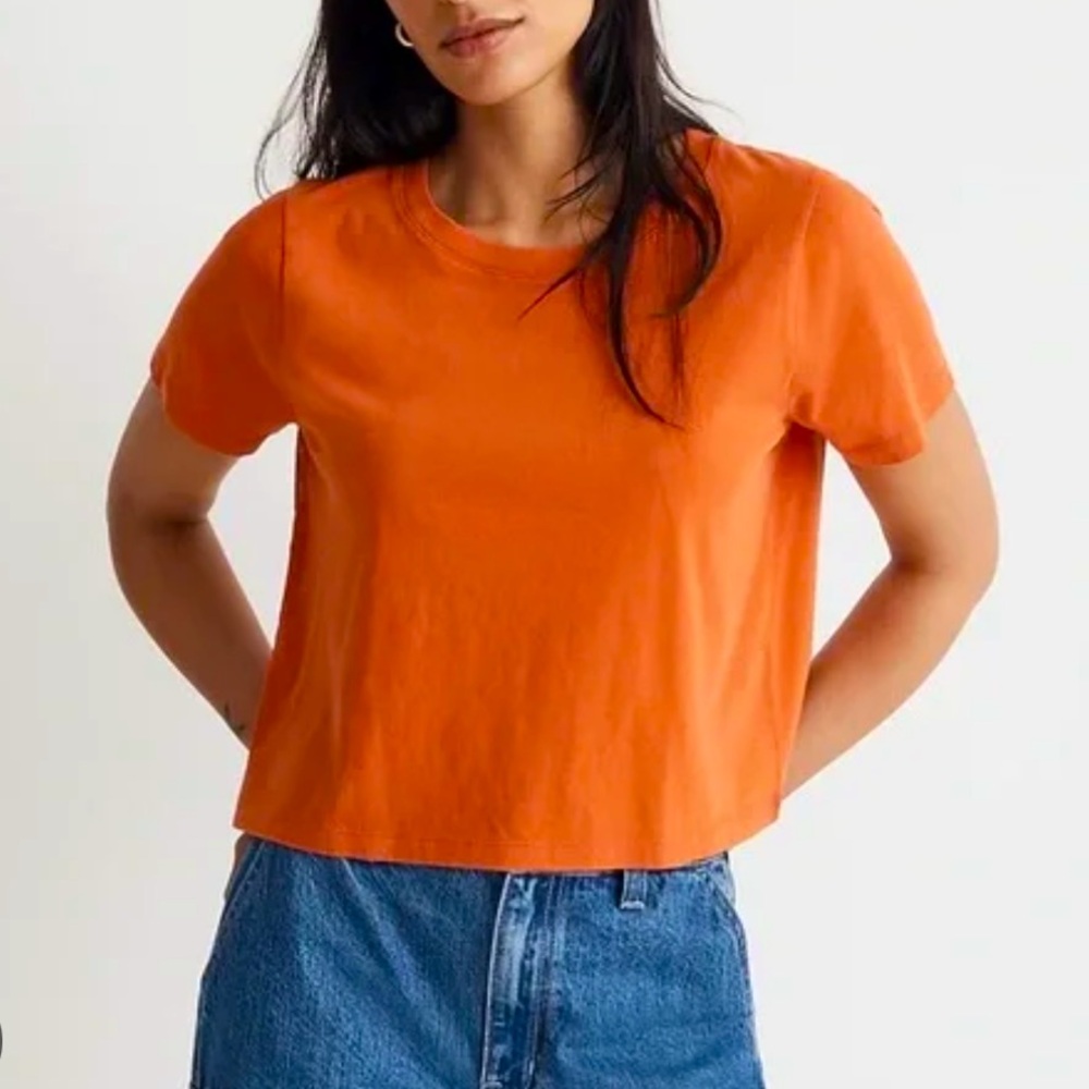 Madewell Softfade Boxy Crop Tee